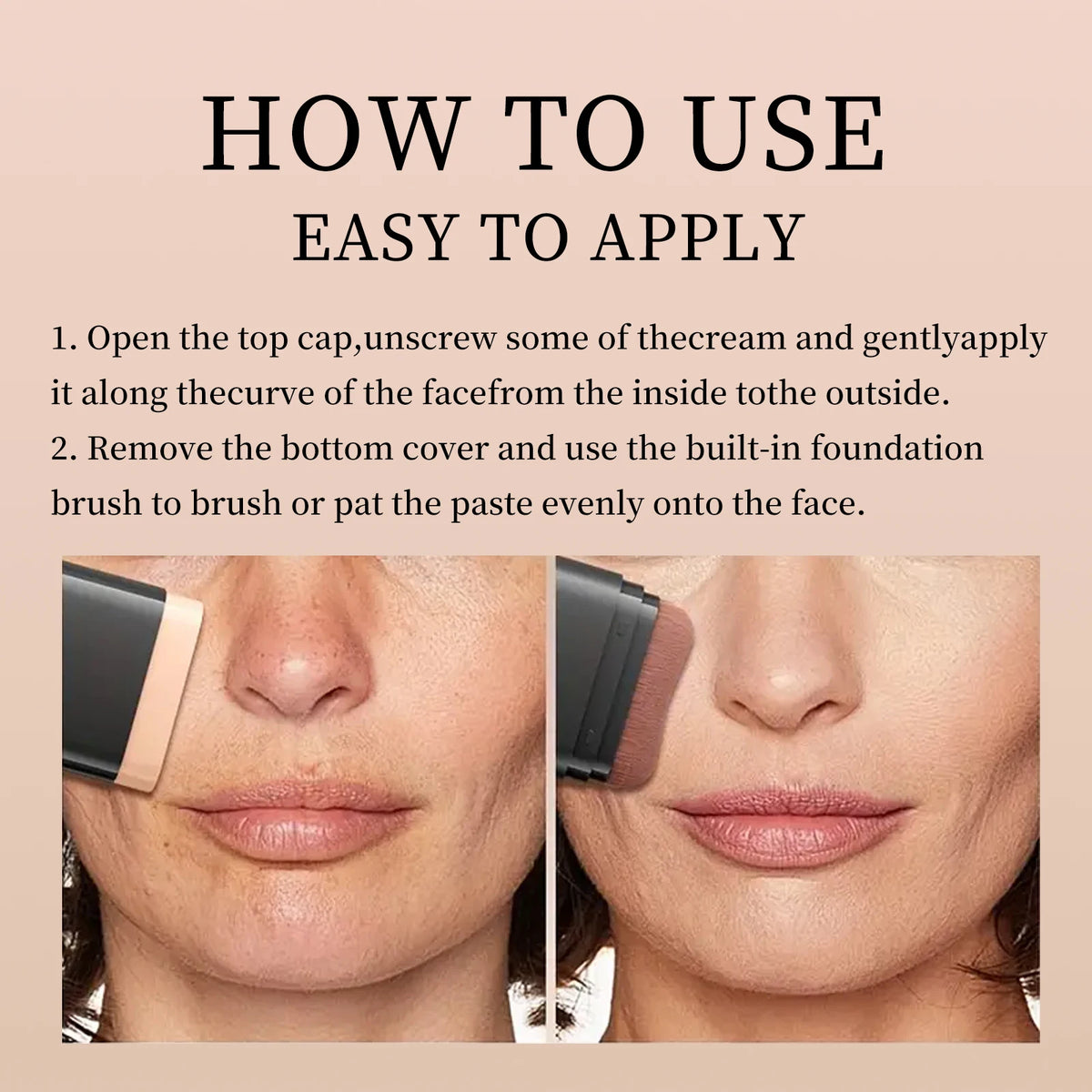 O CHEAL Dual Concealer Foundation Stick Matte Finish Waterproof Contour