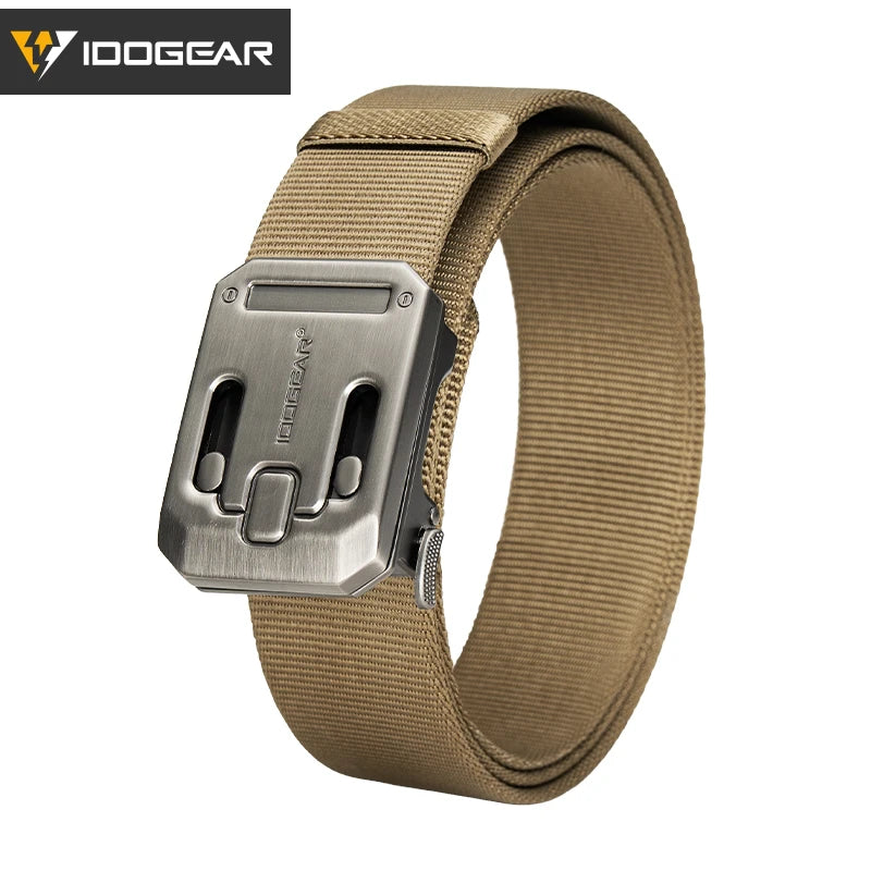 Idogear Mens Ratchet Belt Featuring Durable Slide Buckle Design