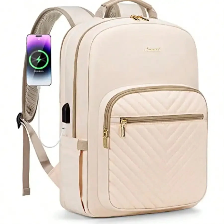Professional Waterproof Laptop Backpack With USB Port For Travel Use