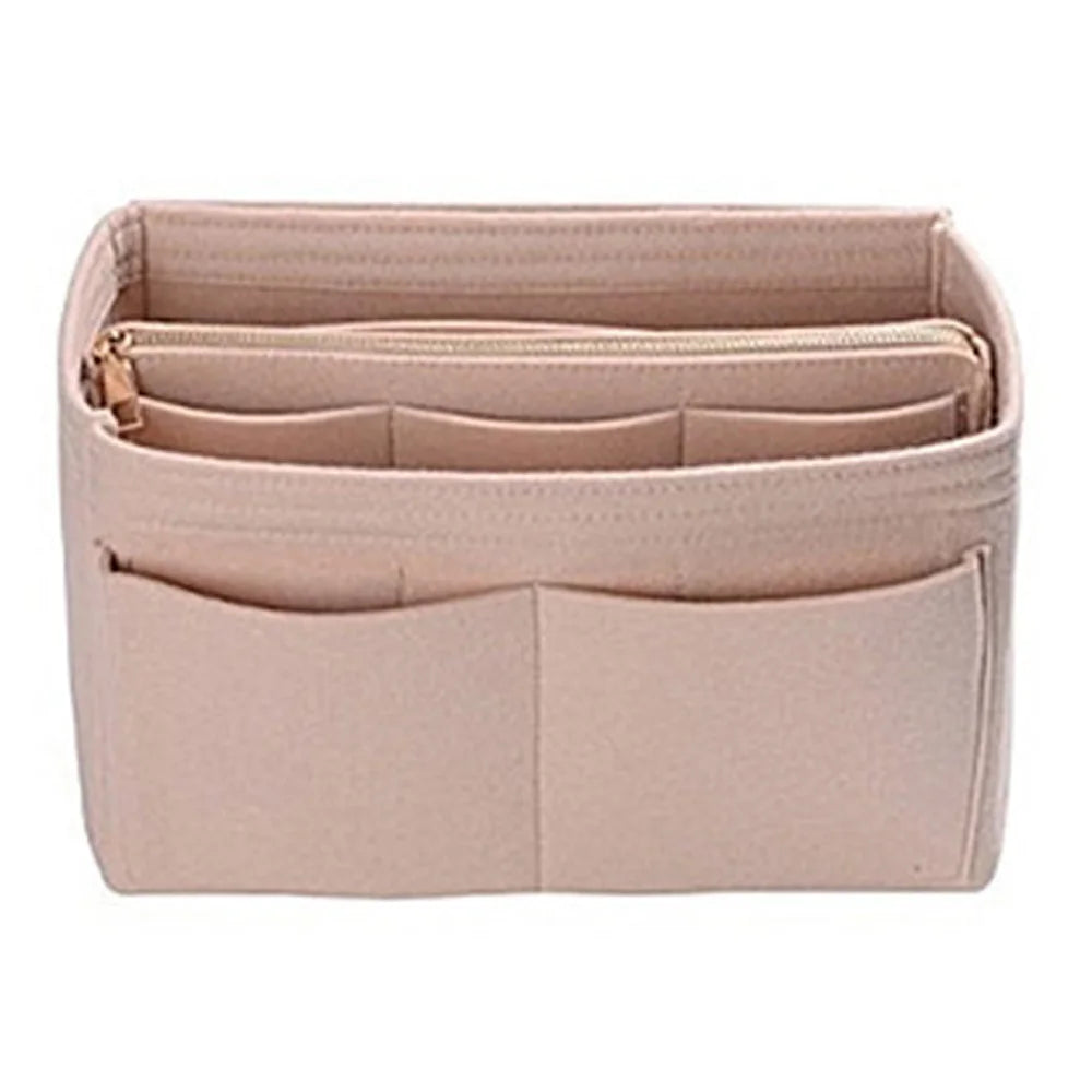 Felt Handbag Organizer Insert Bag For Purse Cosmetic Storage
