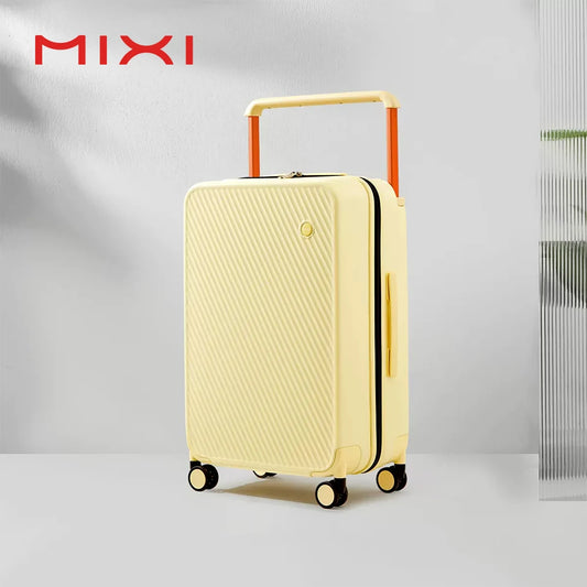 Mixi Hardside Travel Suitcase With Wide Handle And Spinner Wheels