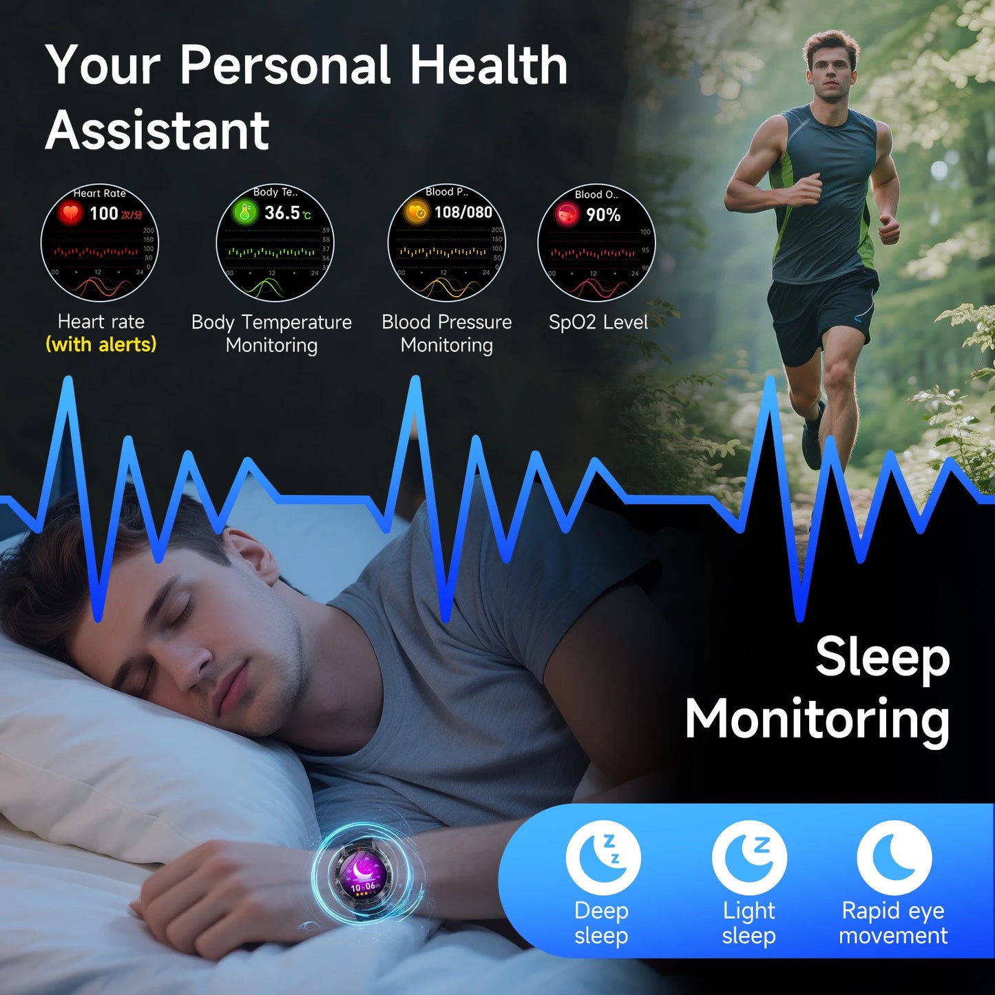 Marsyu Integrated Health Smartwatch Supporting Ecg And Ppg Monitoring