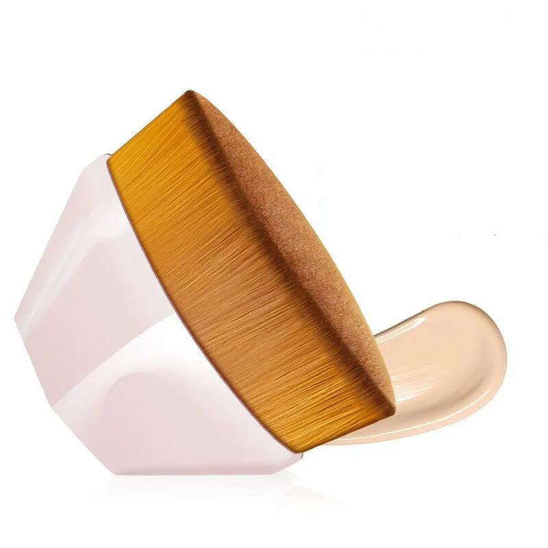 Professional High Density Wool Fiber Foundation Makeup Brush