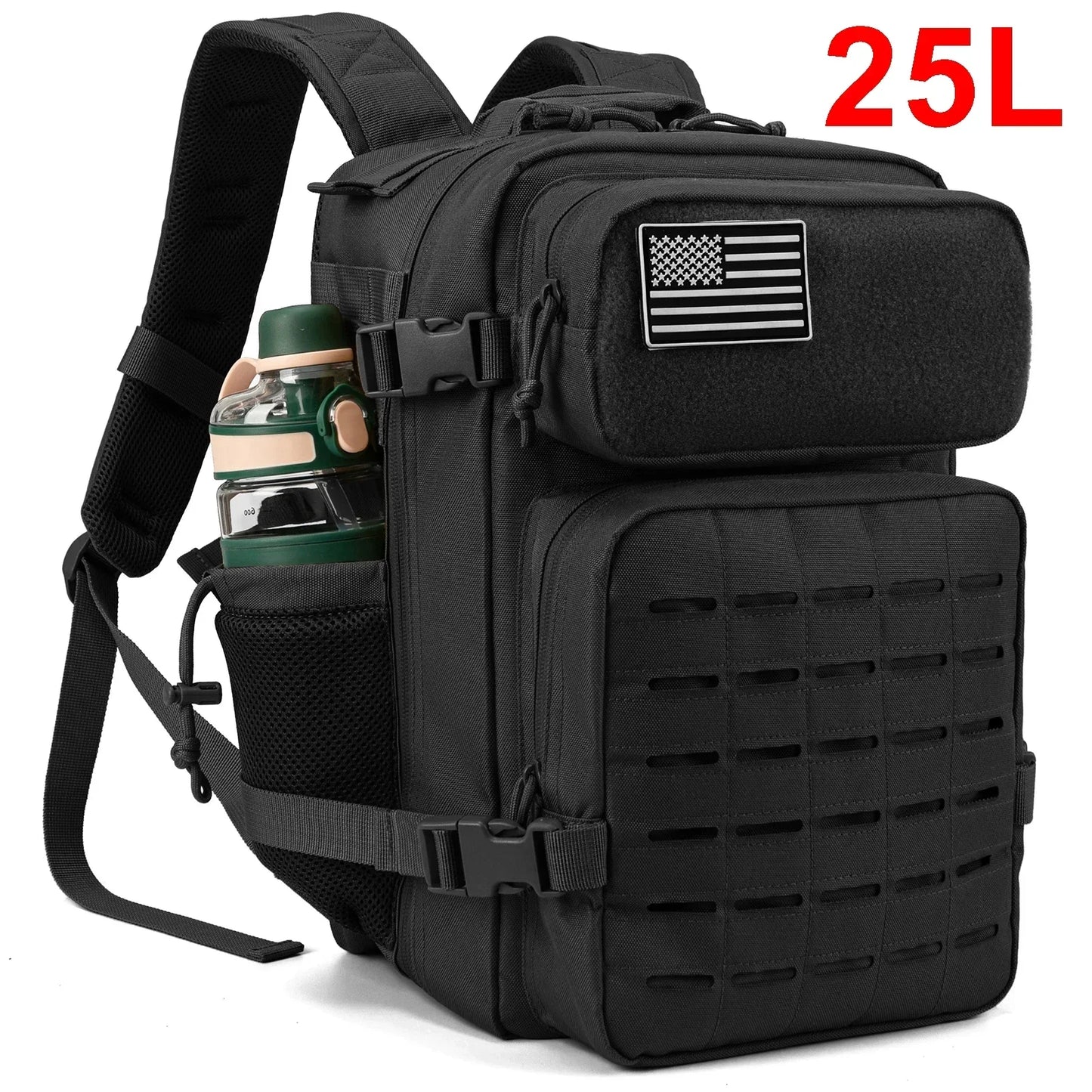 Refi Gear 25L Tactical MOLLE Backpack For Hiking Survival