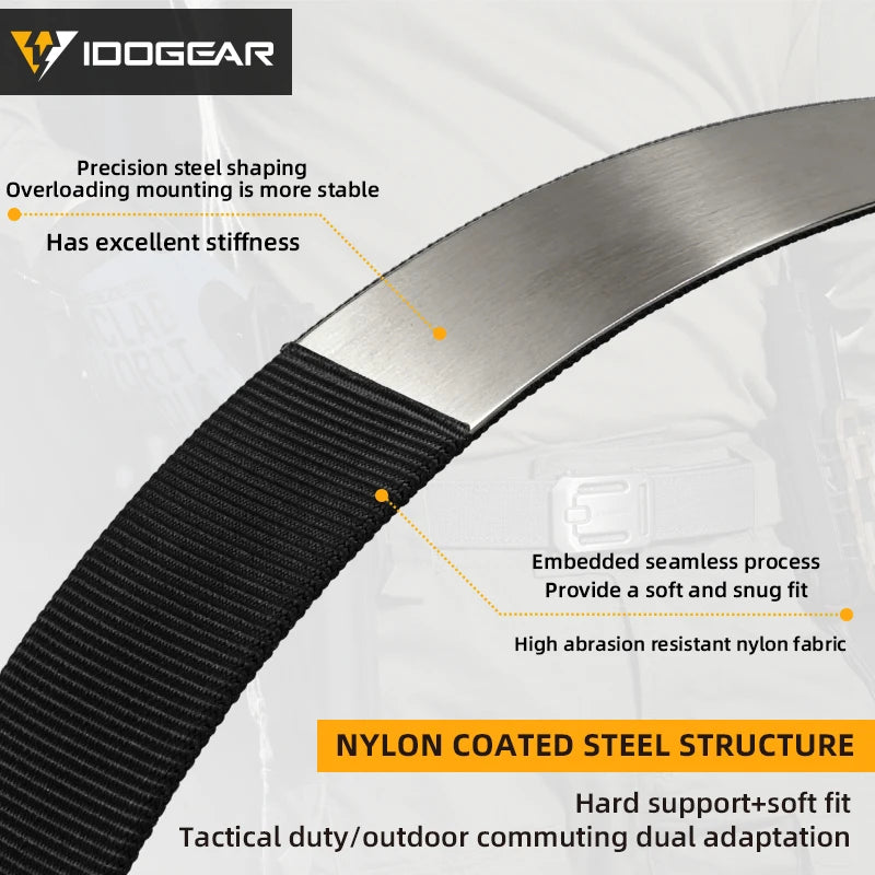 Idogear Mens Ratchet Belt Featuring Durable Slide Buckle Design