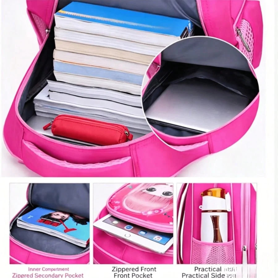 Cute Flower Princess Kids Backpack For School And Travel