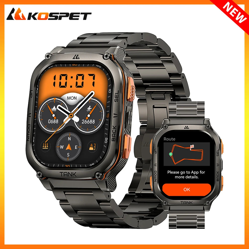 KOSPET Tank M3 Ultra Gps Smartwatch With Amoled Display