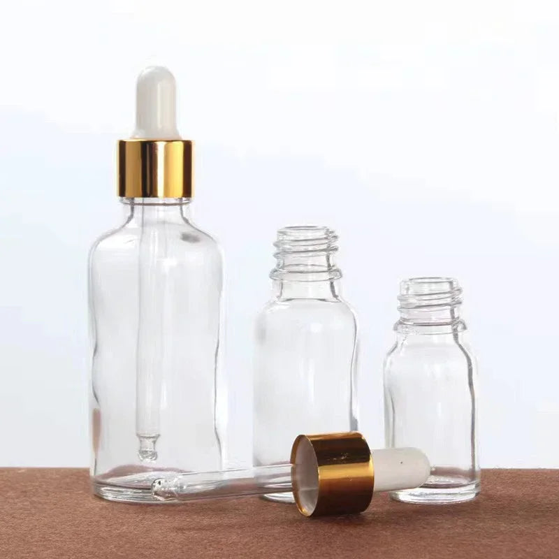 Refillable Glass Dropper Bottles For Essential Oils With Included Funnel