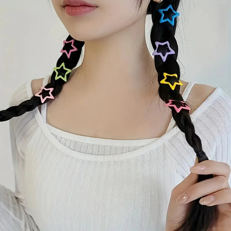 Elegant Star Shaped Alloy Hair Clips for Girls Retro Accessories