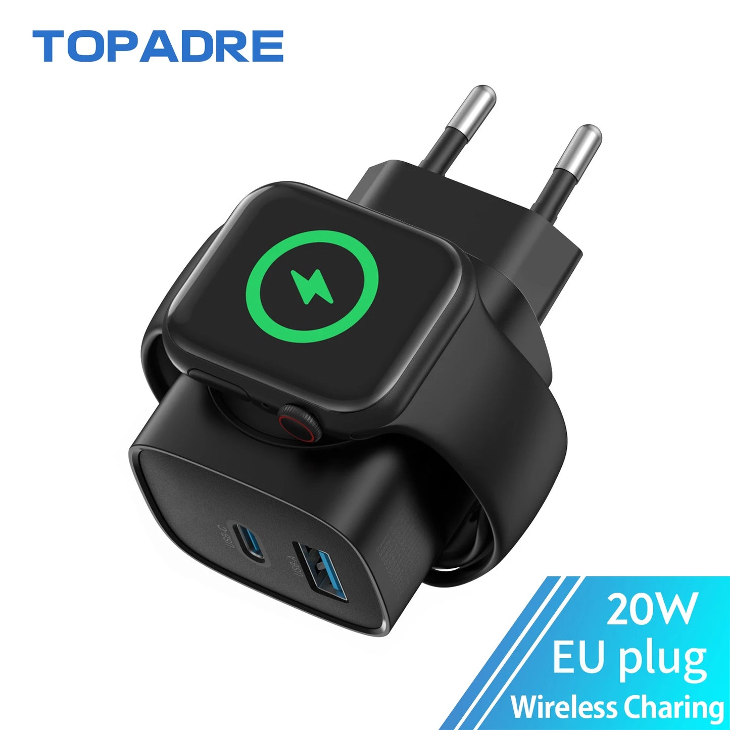 Topadre Wireless Charging Block For Apple Watch And iPhones