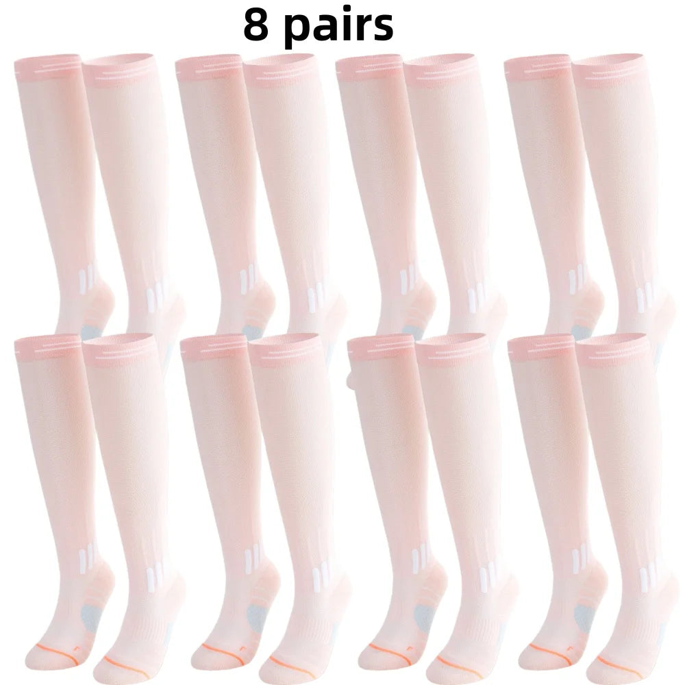Women Compression Yoga Socks For Summer Fitness Running