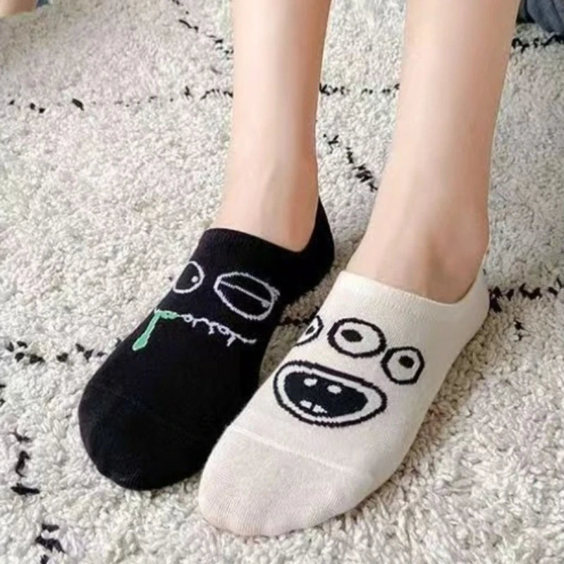 Women's Breathable Invisible Socks 5 Pairs Soft Comfortable Everyday Wear