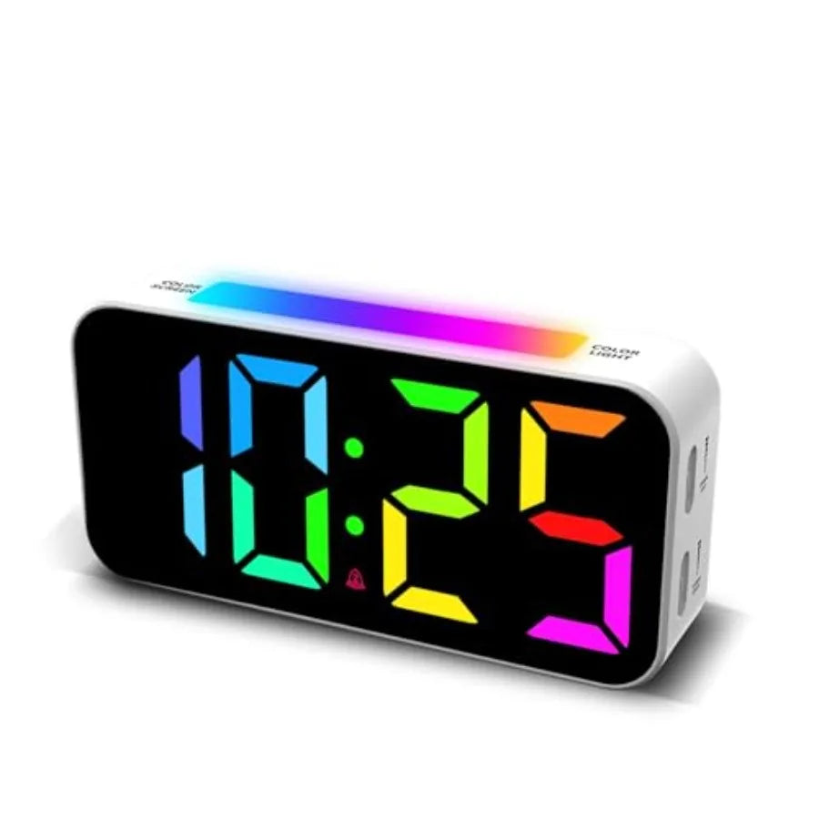 Loud Digital Dual Alarm Clock With Night Light Large Display