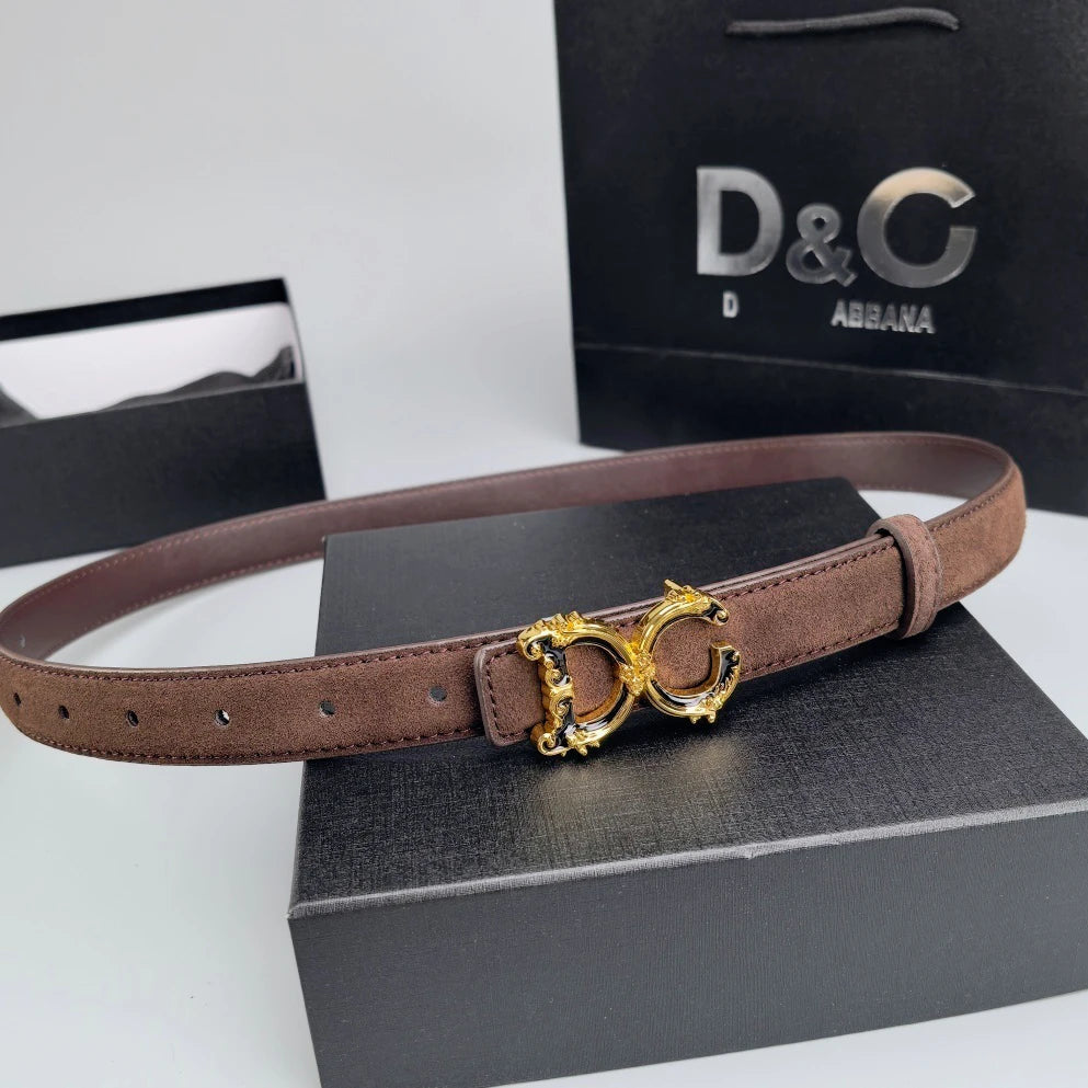 Zuankuo Women Genuine Leather Belt Fashionable Letter Design