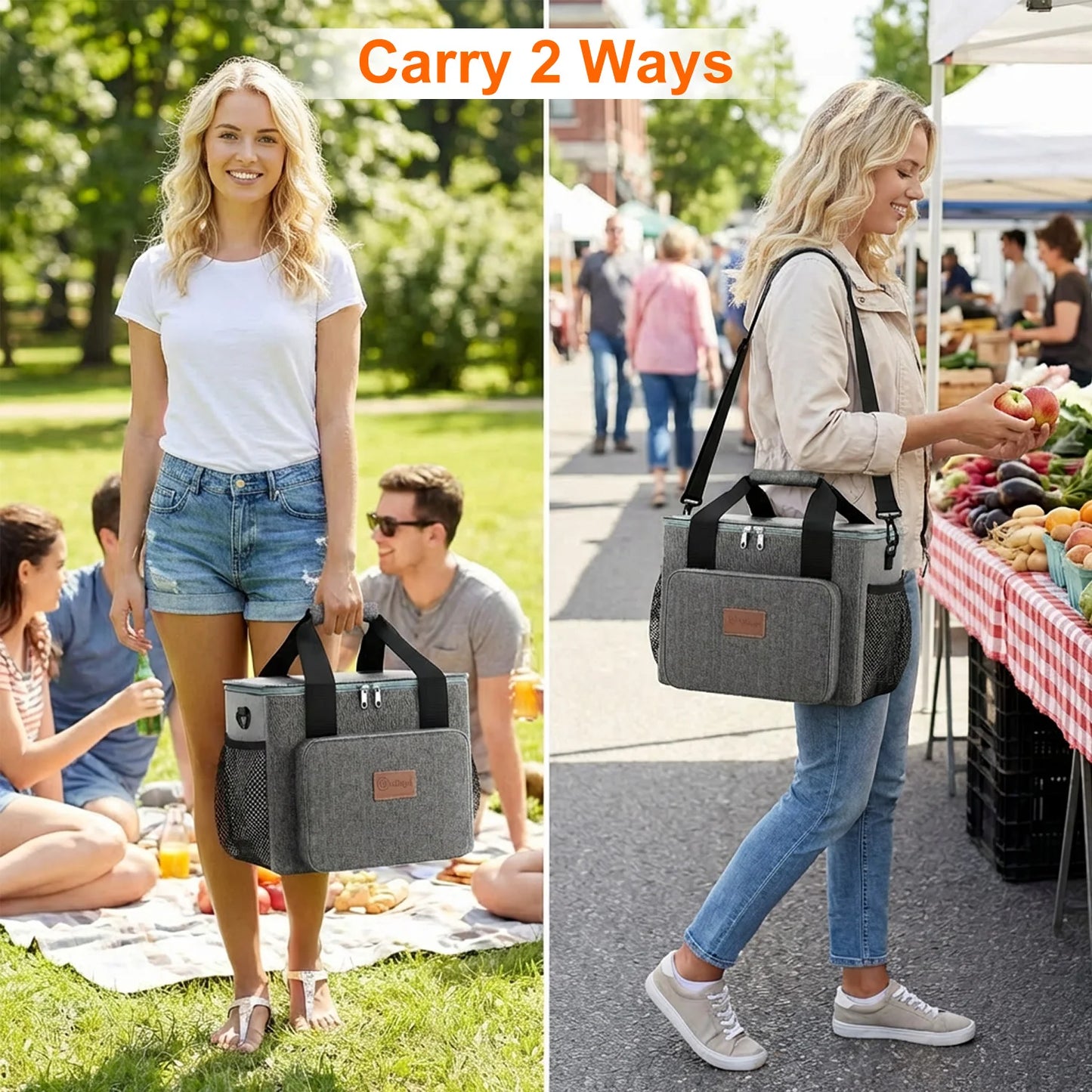 Waterproof Insulated Cooler Bag With Adjustable Shoulder Strap