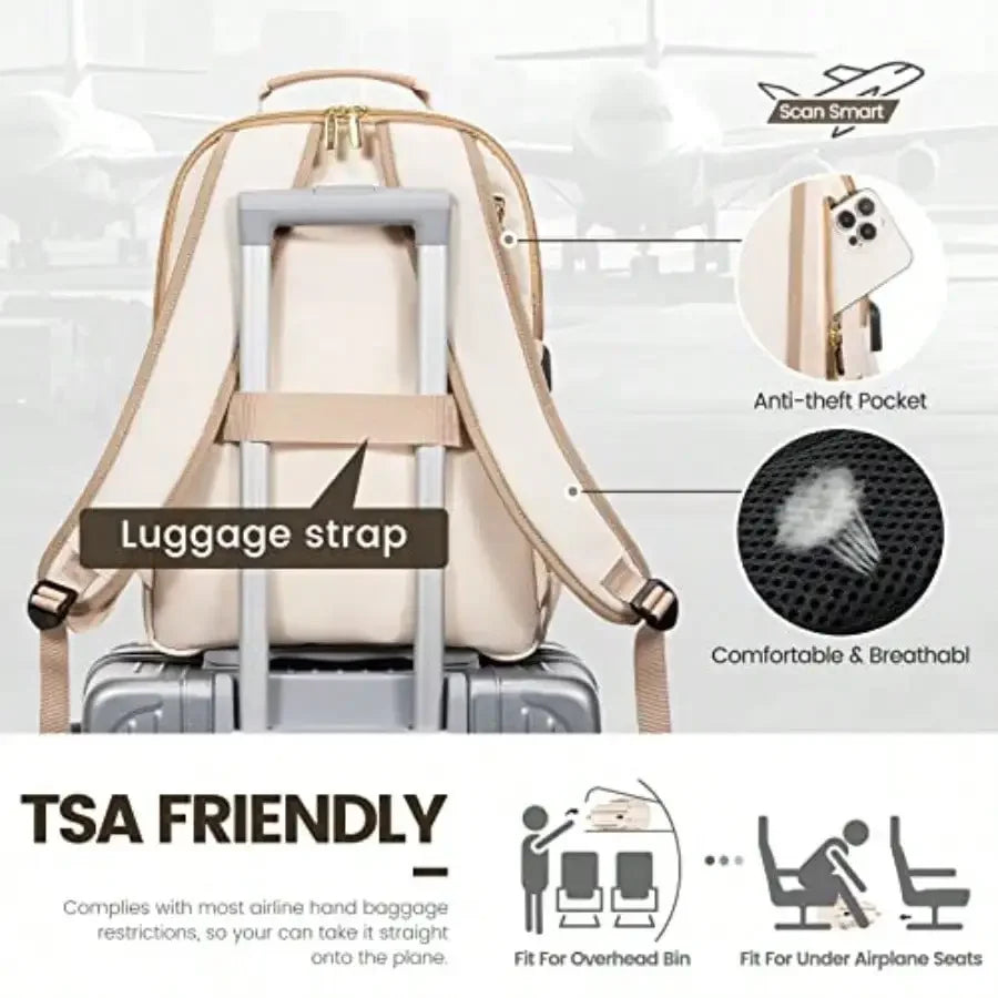 Professional Waterproof Laptop Backpack With USB Port For Travel Use