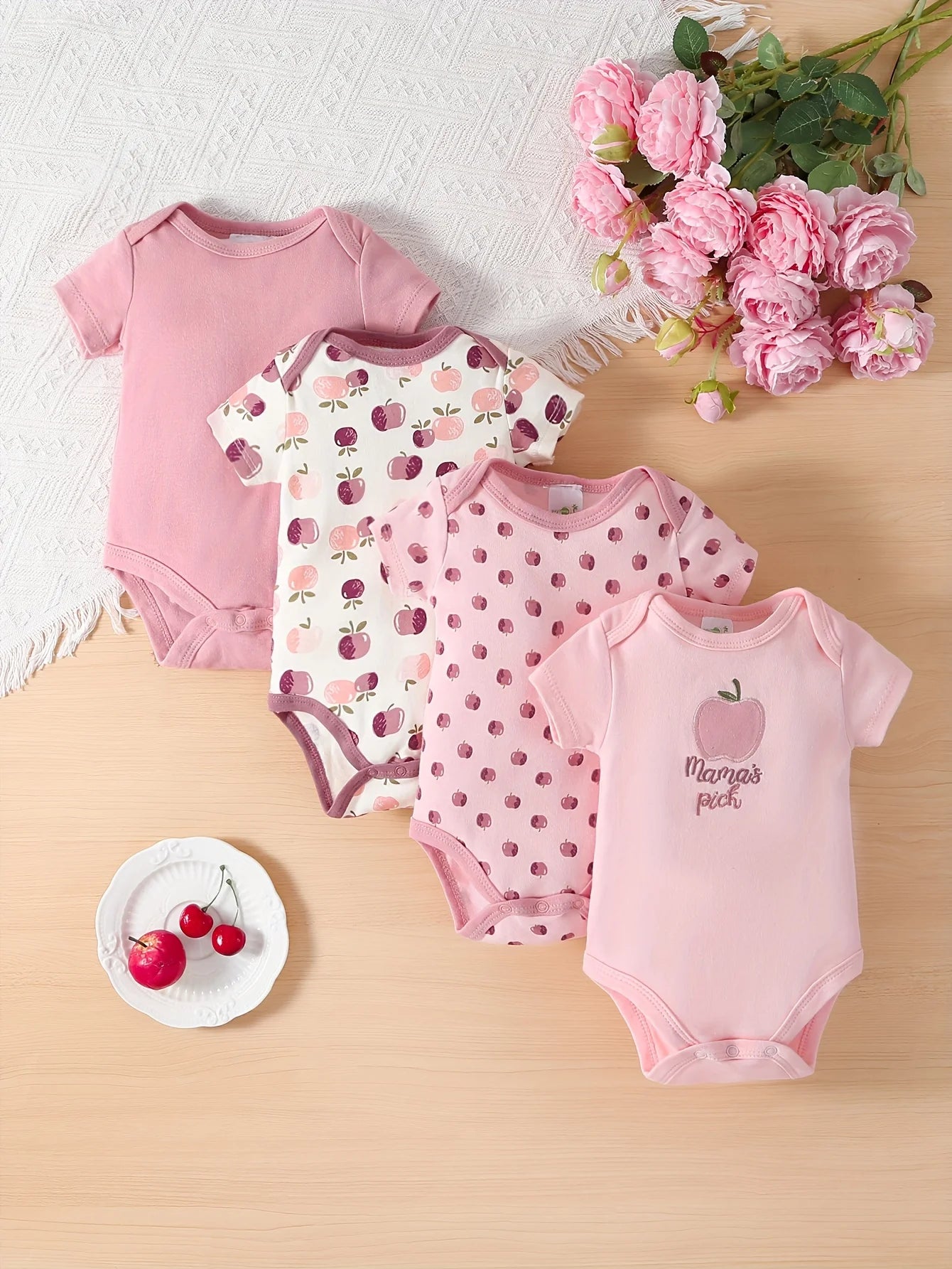 PAYIFANG Baby Girl Cotton Triangle Jumpsuit Set