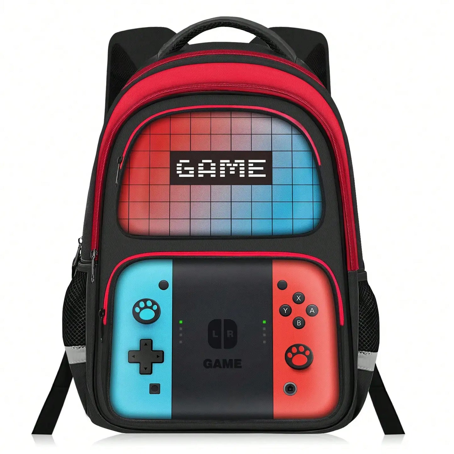 Kids Student Gamer Backpack Lightweight School Bookbag