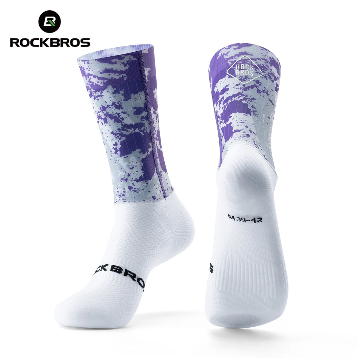 Rockbros Lightweight Cycling Aero Socks Breathable Athletic Performance Sock