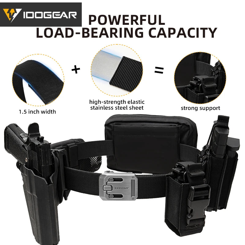 Idogear Mens Ratchet Belt Featuring Durable Slide Buckle Design