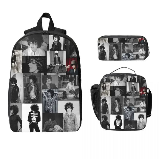 Polyester Student Backpack Set With Lunch Bag And Pencil Case