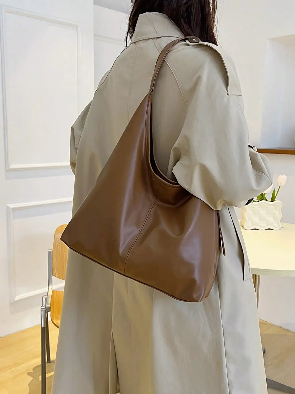 Square Denim Women Crossbody Tote Bag With Large Capacity