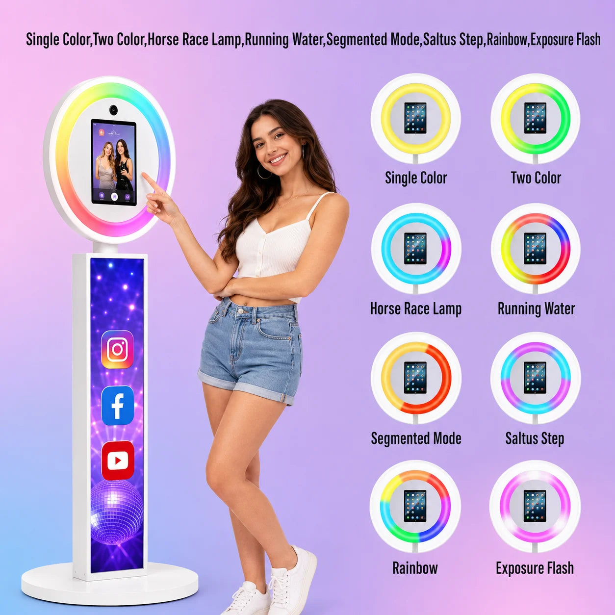 Portable iPad Video Photobooth With Remote App Control For Business