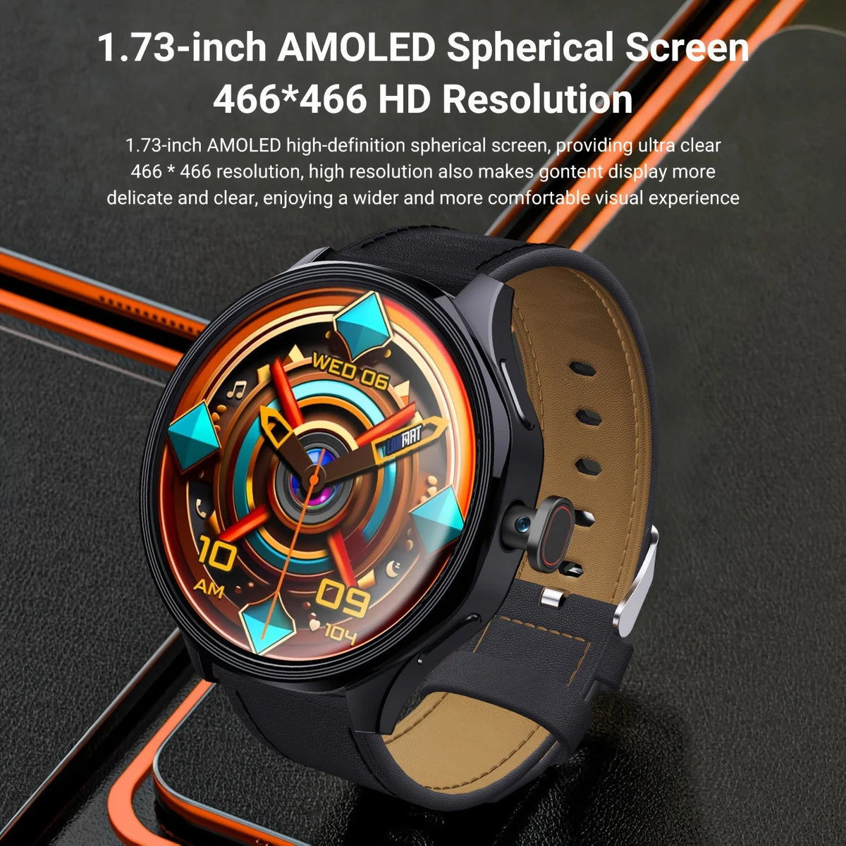 Wo 4G Android Smartwatch Featuring Rotating Camera And Activity Tracker