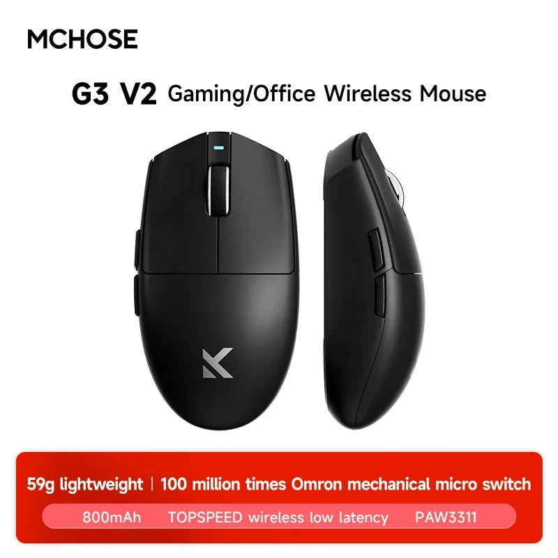 Mchose G3 V2 Wireless Gaming Mouse Pixart 3311 Three Mode