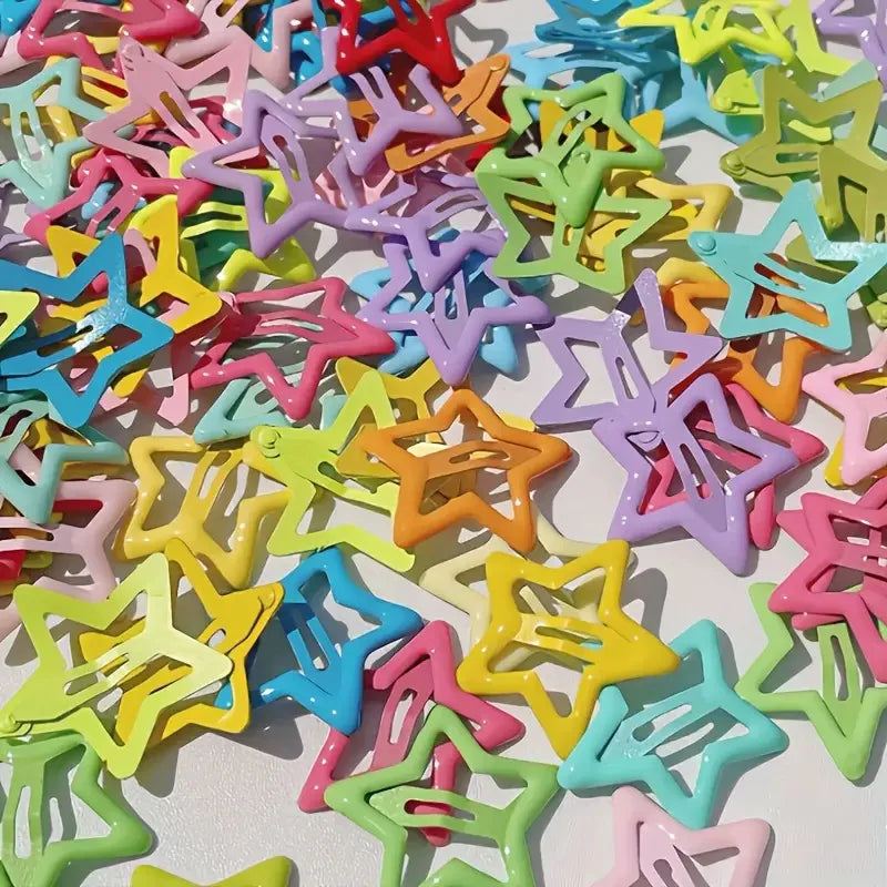 Elegant Star Shaped Alloy Hair Clips for Girls Retro Accessories