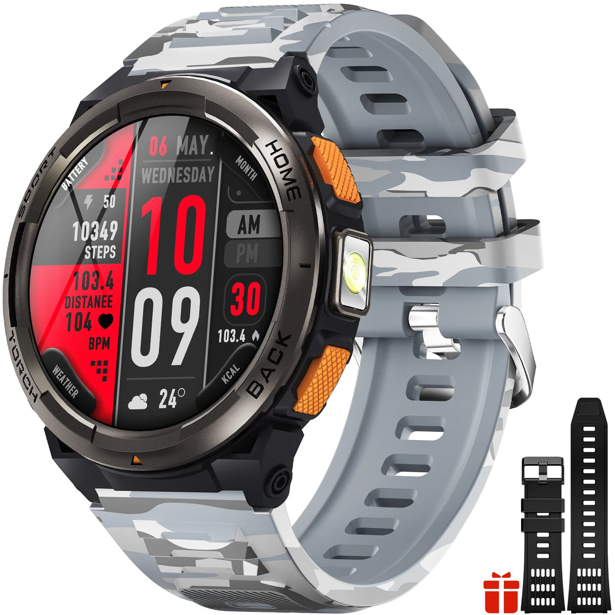 EIGIIS KE5 Smartwatch With Compass Barometer And Waterproof Design