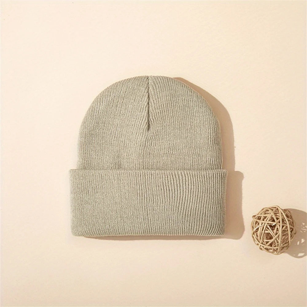 Cozy Knit Cuffed Beanie Hats For Little Kids All Seasons