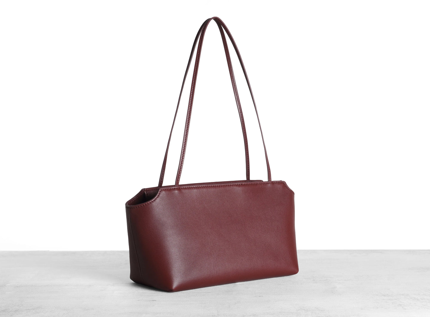 Elegant Water Dyed Lambskin Leather Top Handle Shoulder Bag