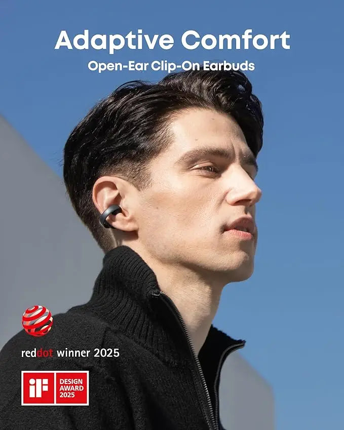 Soundcore AeroClip Open Ear Earbuds With 4 Mic AI Refurbished