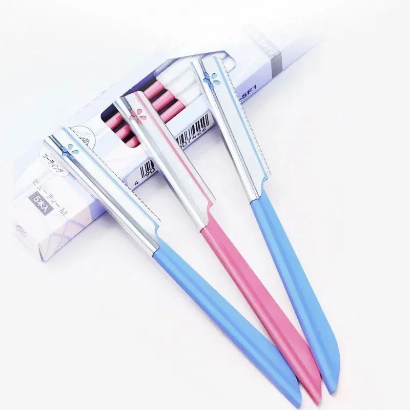 Ruzofo 5 Piece Eyebrow Epilator Set With Steel Blade Trimmer