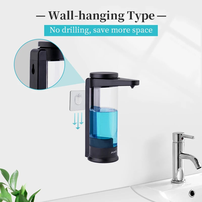 AIKE Automatic Smart Soap Dispenser USB Rechargeable Wall Mount