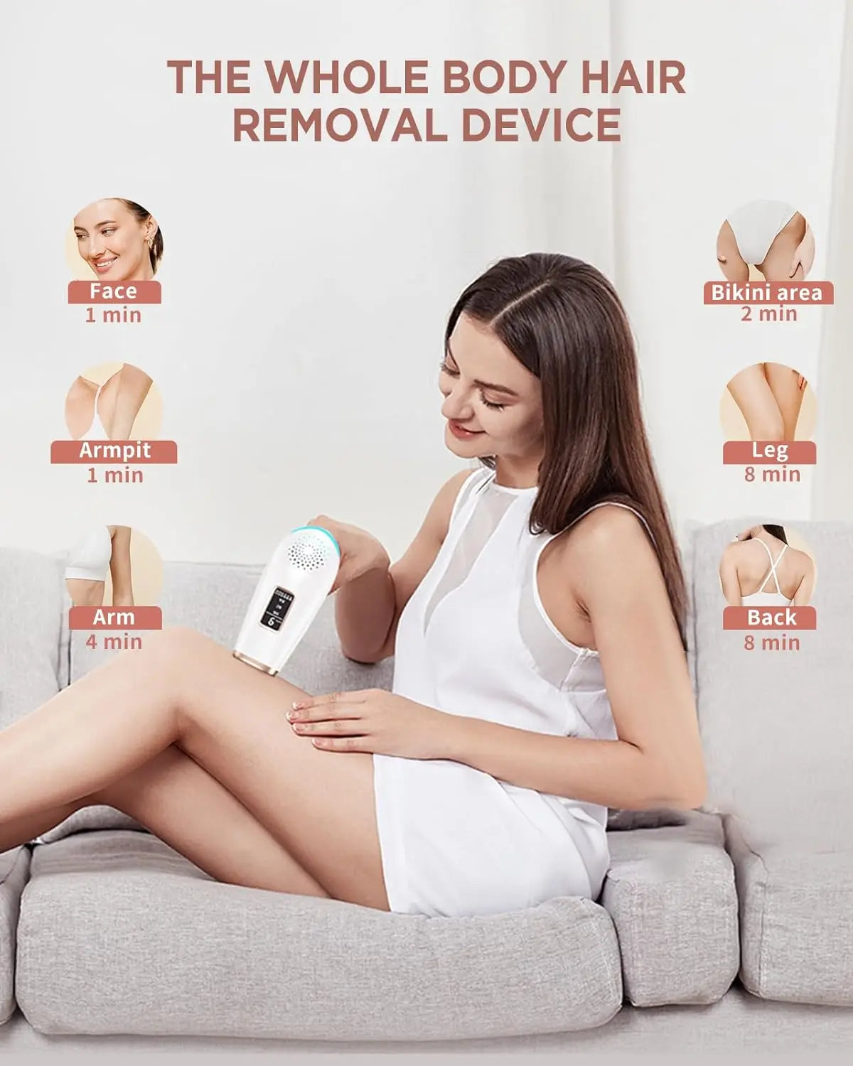JooYee IPL Hair Removal Epilator For Safe Permanent Face And Body Use