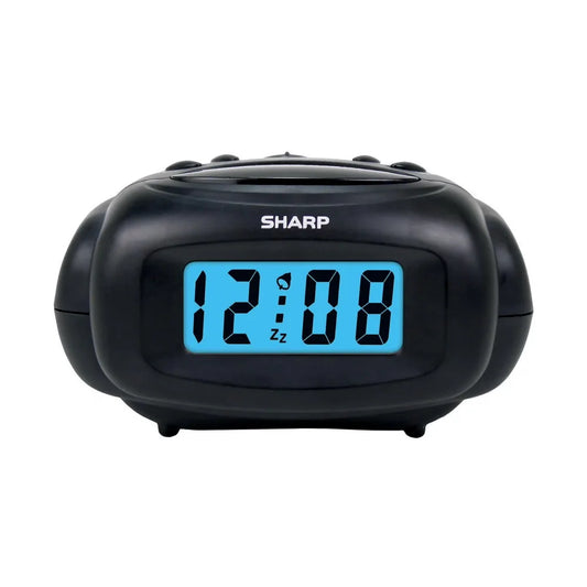 Portable Battery Digital Alarm Clock With LCD Screen And Snooze