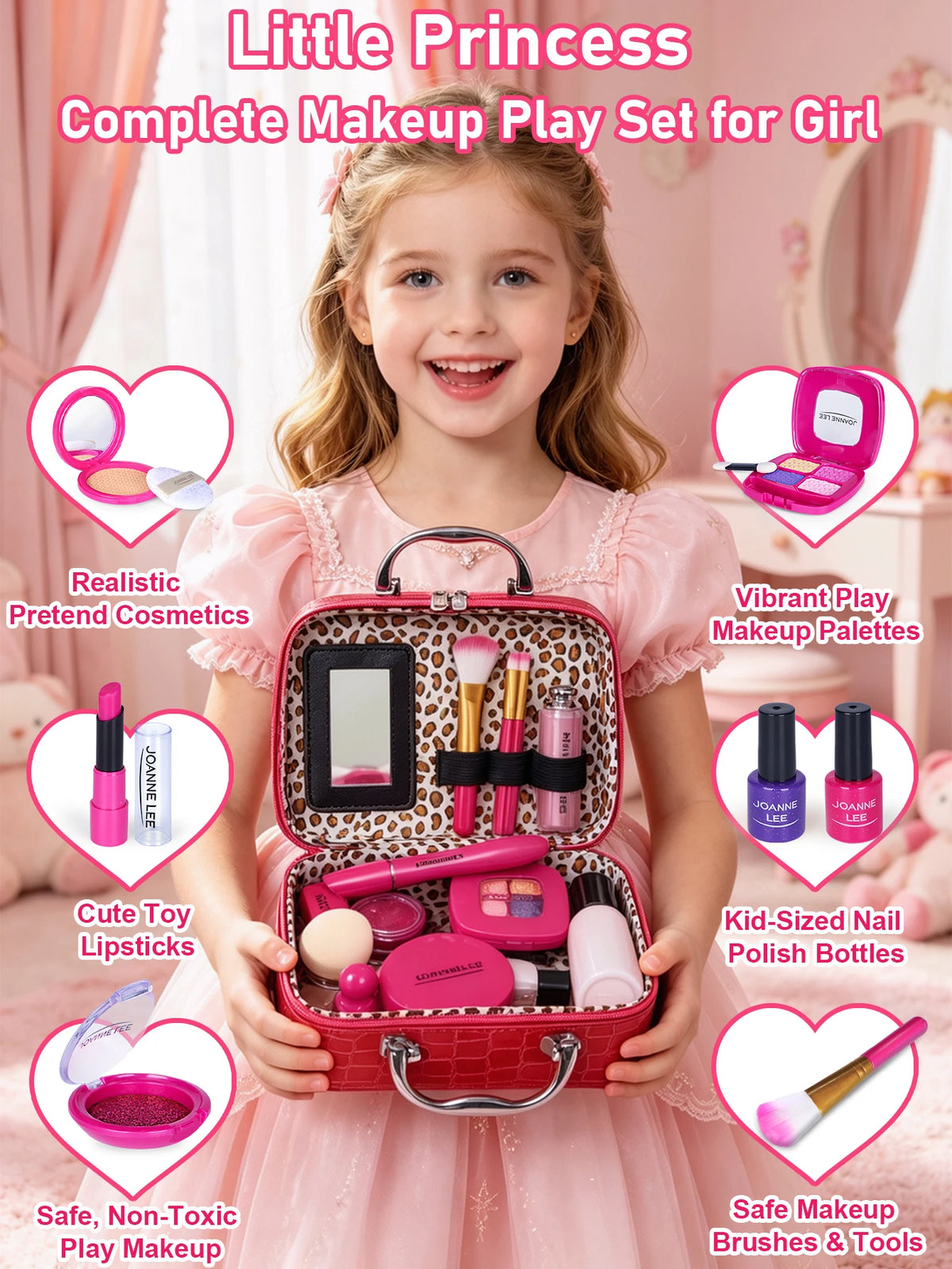 Kids Princess Makeup Set And Birthday Gift For Young Girls