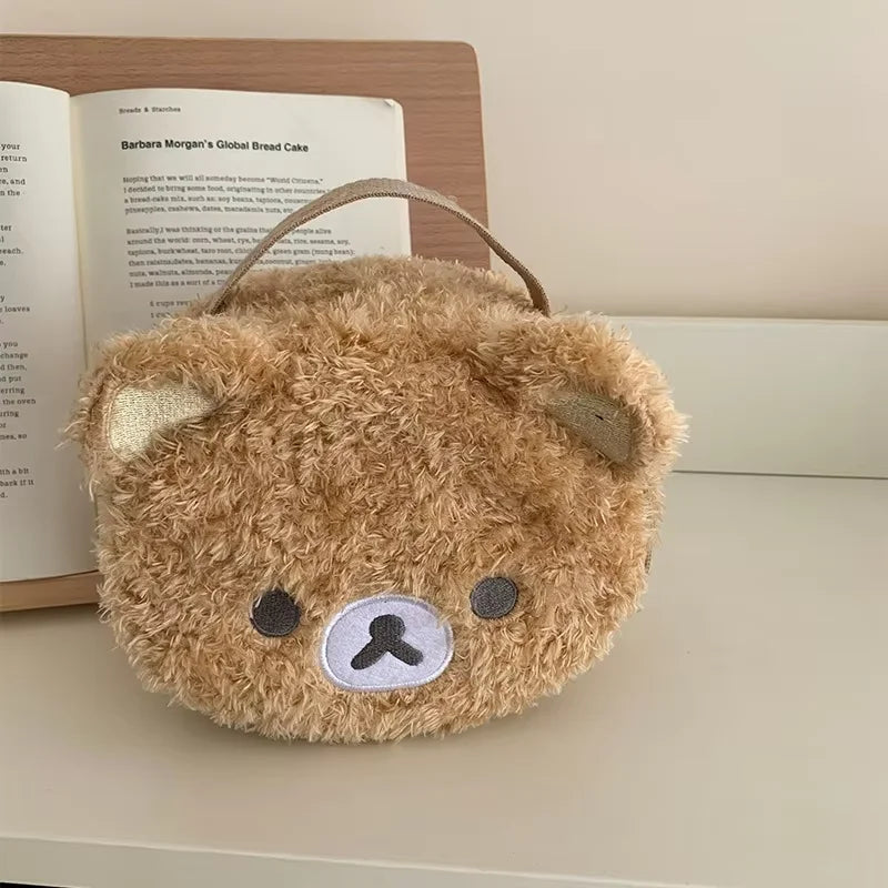 Soft Plush Bear Makeup Bag Cosmetic Organizer Women Travel Pouch