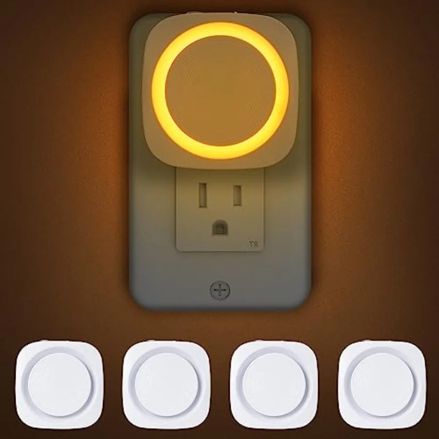 Four Pack Auto Dimmable Night Lights With Dust To Dawn Sensor
