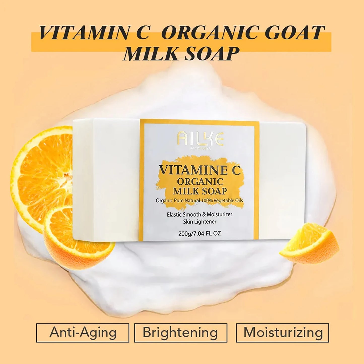 Kyliefit Organic Milk Vitamin C Whitening Anti Aging Soap