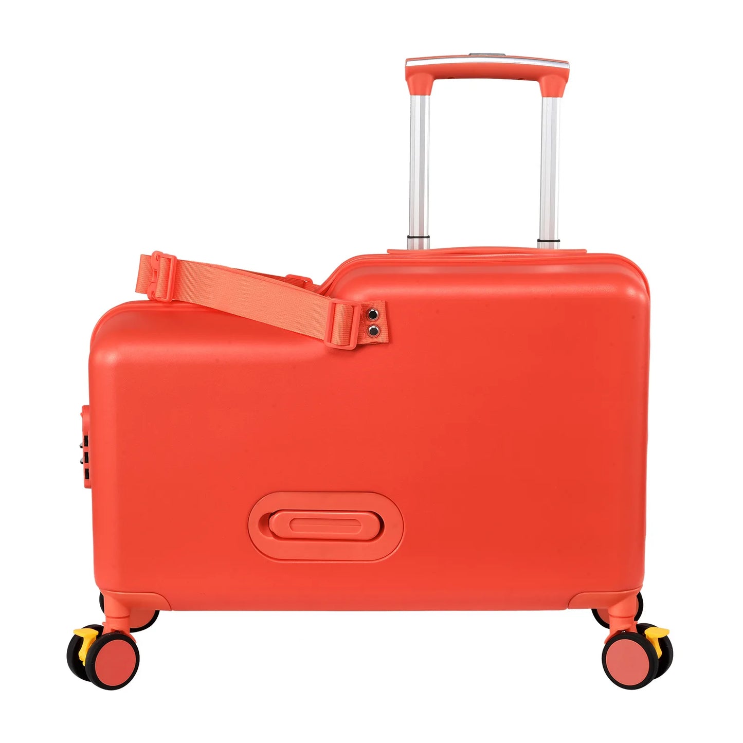 Kids Ride On Luggage With Foot Pedal And Safety Harness