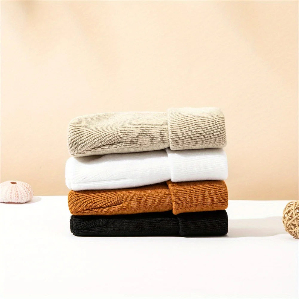 Cozy Knit Cuffed Beanie Hats For Little Kids All Seasons