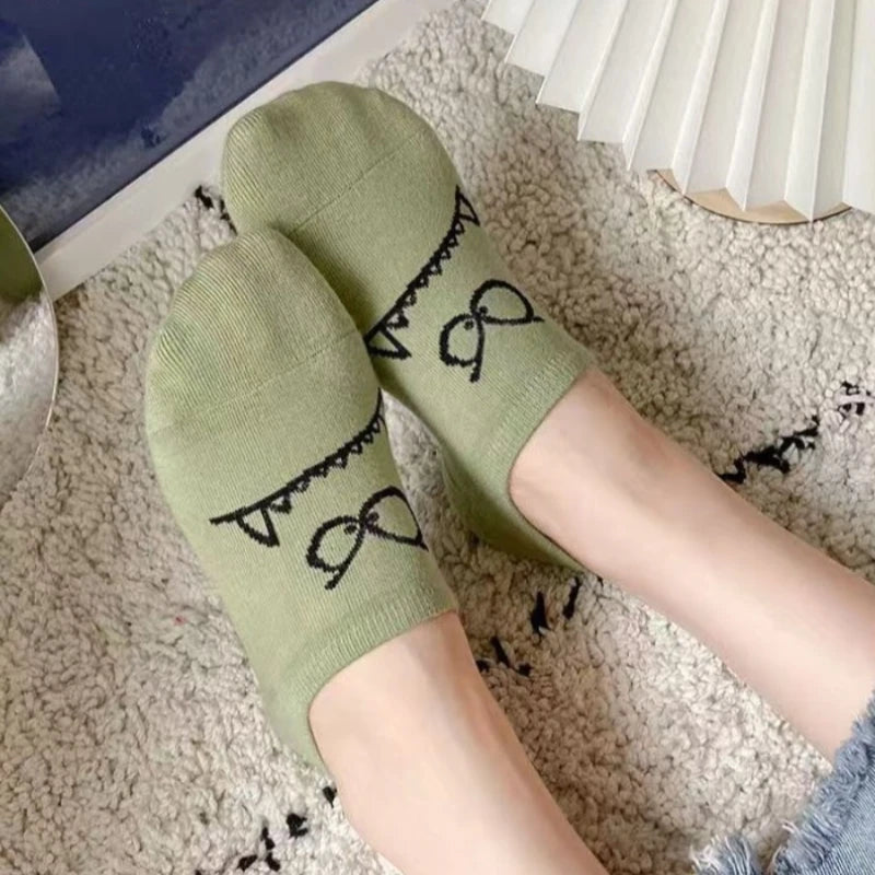 Women's Breathable Invisible Socks 5 Pairs Soft Comfortable Everyday Wear