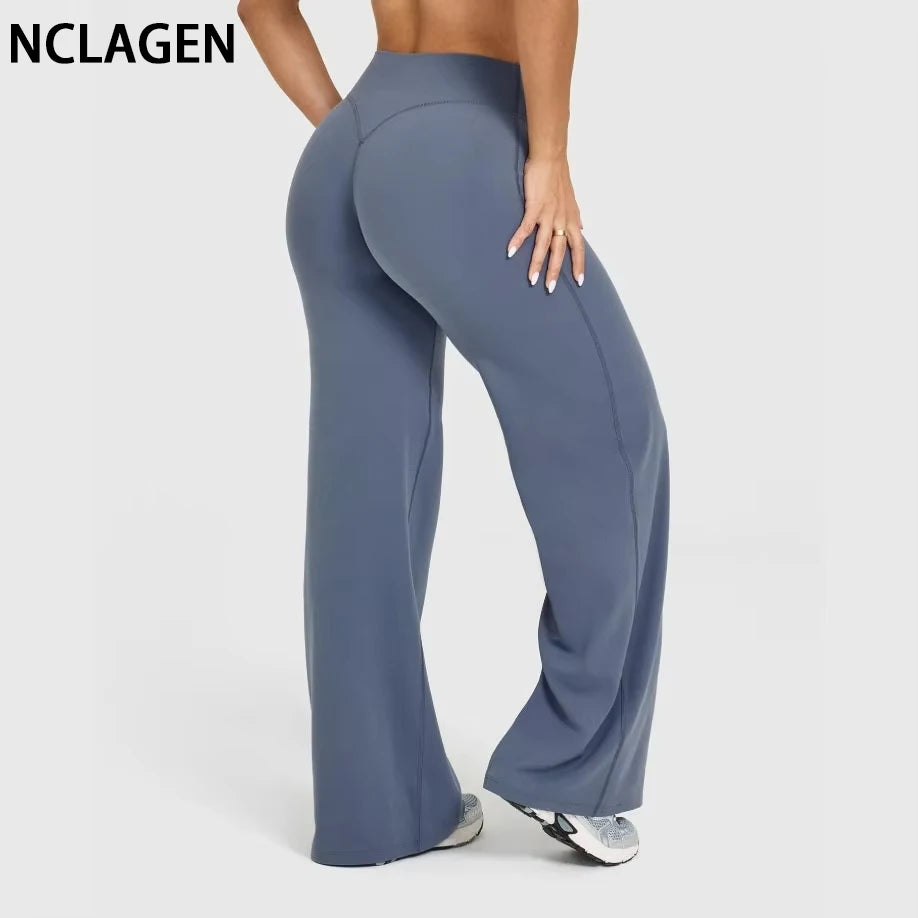 Nclagen SoftMotion Straight Leg Women Yoga Athletic Pants