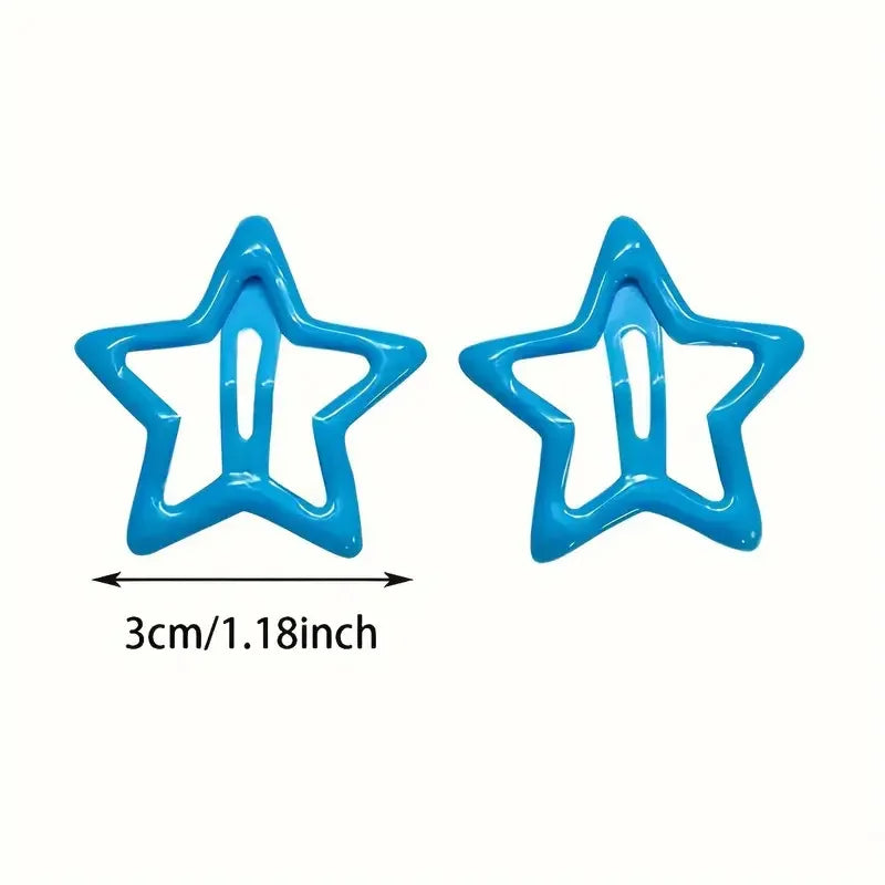 Elegant Star Shaped Alloy Hair Clips for Girls Retro Accessories
