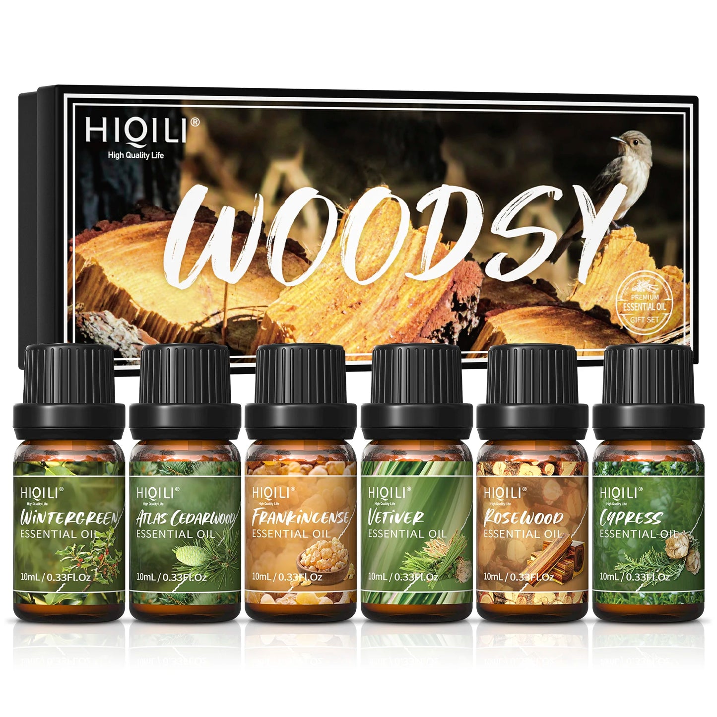 Hiqili Woody Fragrance Essential Oil Set For Aromatherapy And Crafts