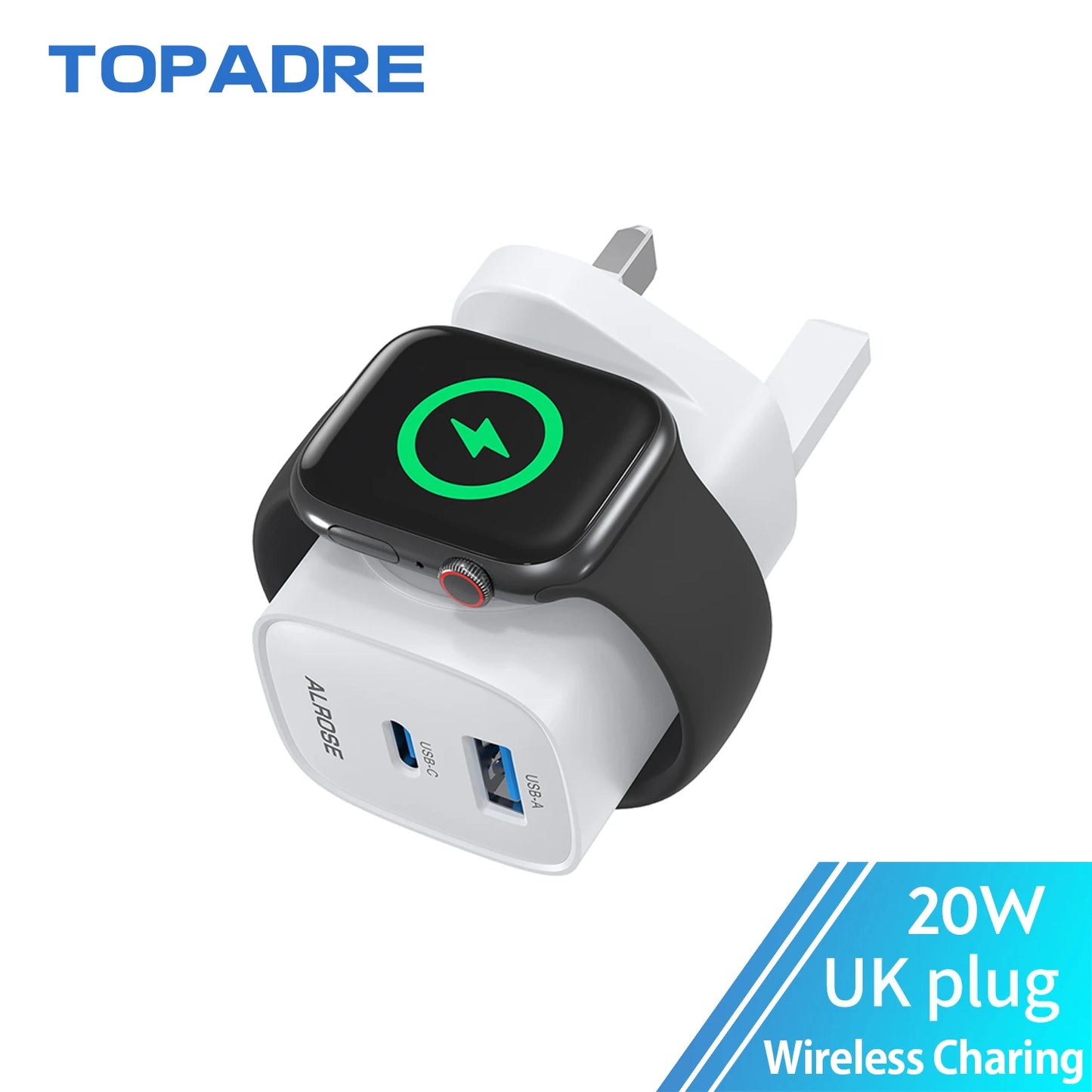 Topadre Wireless Charging Block For Apple Watch And iPhones