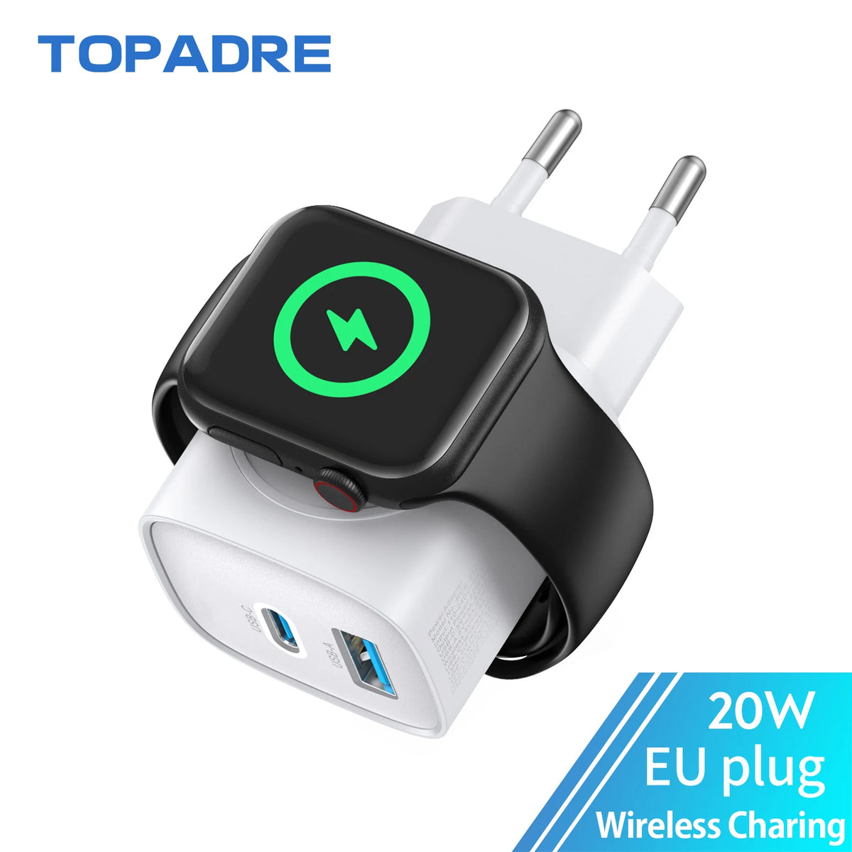 Topadre Wireless Charging Block For Apple Watch And iPhones